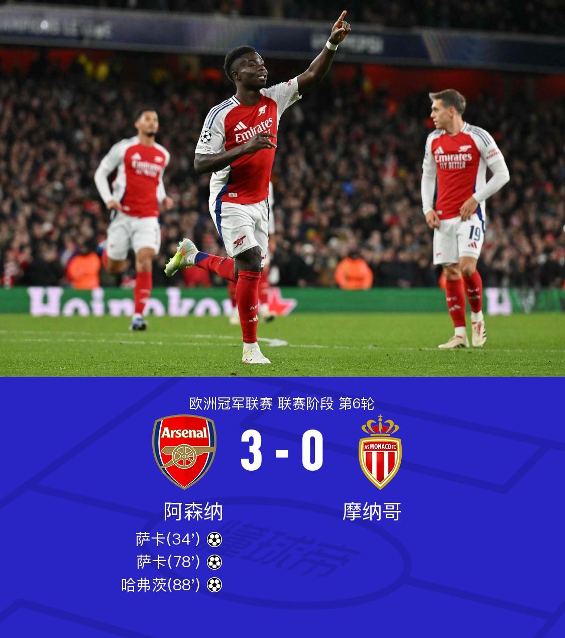 阿森纳客场全取三分，继续冲击前四的简单介绍